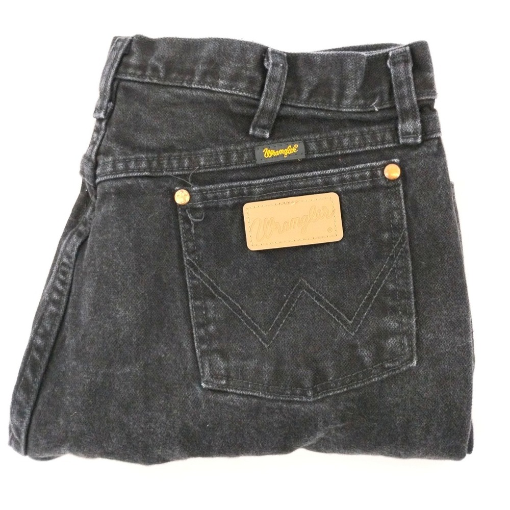 Wrangler Jeans Men's 36x32 Black 1013MWZ Bootcut Cowboy Western Denim Workwear